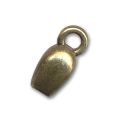 Embouts pour cordon 2 mm bronze x4