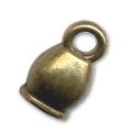 Terminales para cord�n 4 mm color bronce x4