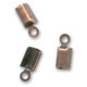 Pince lacet rond 3 mm cuivr� vieilli x6