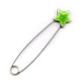 Epingle � kilt �toile �maill�e vert paillet�e 70 mm x1