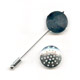 Fibule tamis 50 mm argent�  x1