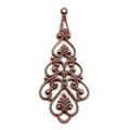 Estampe Boucle d�oreille 1,8x4 cm cuivr� vieilli x1