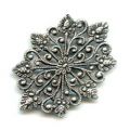 Estampe 28x21 mm argent� vieilli x1