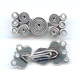 Fermoir 3 rangs 28 mm Argent 925 x1