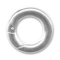 Fermoir rond 22 mm plaqu� rhodium x1