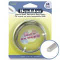 Fil Acier inox carr� 0.51 mm x10 m