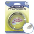 Fil Acier inox demi-rond 0.81 mm x9 m