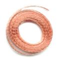 Organza M�tallique  6 mm cuivr� clair x 2 m