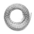 Organza M�tallique  6 mm Titane x 2 m