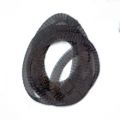 Organza M�tallique  6 mm noir x 2 m