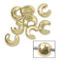 Caches perles � �craser 2,5 mm en Gold Filled x100
