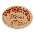 Etiquettes Plaisir d'offrir  Bordeaux x500