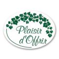 Etiquettes Plaisir d'offrir  Vert x500