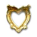 Engaste 4800 Coraz�n 11x10 mm dorado