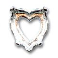 Engaste 4800 Coraz�n 11x10 mm plateado