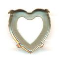 Engaste 4827 Coraz�n 28mm bronce