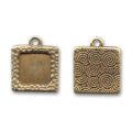 M�daillon pour cabochon 12 mm bronze x1