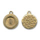 M�daillon pour cabochon 12 mm bronze x1