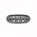 Serti Cabochon fond plat 18x13 mm argent� vieilli