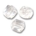 Antique Fire Polished faceted beads  6mm Crystal  x20