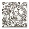 Feuille d'argent d�cor Fleurs 110 mm