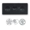Molde de silicona 3 botones