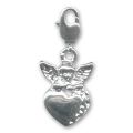 Coeur d'ange 23 mm argent� x1