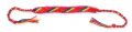 Bracelet brésilien simple - motif diagonale - 13 mm Fuchsia - Rouge x1