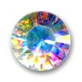Cabochon 1028 8 mm Crystal AB