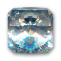 Cabochon 4650 carr� Rivoli 18 mm Crystal