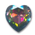 Cabuch�n 4827 Coraz�n 28 mm Crystal Vitrail Medium