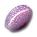 Olive en c�ramique 18x13 mm Pourpre marbr�