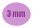 Facetadas 3 mm