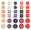Assortiment de 30 boutons �poxy Atlantic