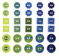 Assortiment de 30 boutons �poxy Danmark