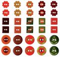 Assortiment de 30 boutons �poxy Italia