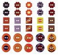 Assortiment de 30 boutons �poxy Mediterraneo