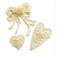 Broderie Thermocollante Cr�me x3
