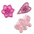 Broderie Thermocollante Rose x3
