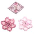 Broderie Thermocollante Fleurs Roses x3