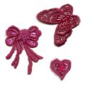 Broderie Thermocollante Bordeaux x3