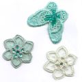 Broderie Thermocollante Turquoise clair x3