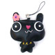 Mascotte de portable Noir 8.5 cm