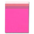 Cartes doubles assorties 13,5x13,5 cm Rose