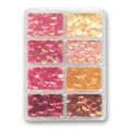 Paillettes assorties 7 mm Rouge