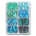 Paillettes assorties 7 mm Bleu