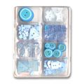 Boutons assortis Bleu