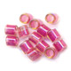 Miyuki Delicas 8/0 DBL0062 - Luster Topaz Light Cranberry Lined