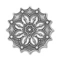 Estampe 34 mm argent� vieilli x1