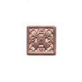 Estampe carr�e 1,3x1,3 cm cuivr� vieilli x1